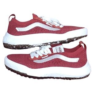 Vans UltraRange VR3 Port Red Knit Cush Trail Shoes Women's Size 7.5 New!